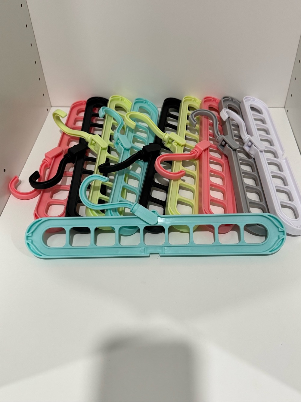 Multi-Color Space-Saving Closet Hanger Organizer - Pack of Assorted Colors